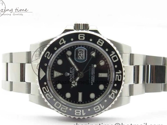 Master Black GMT A3186 Black Best II 116710LN Steel SS on Edition Bracelet 316L ROF Ceramic Dial 0422